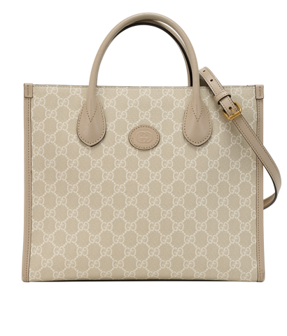 Small GG Supreme Tote, &pound;650, Handbags, Beige, Canvas/Leather, Front view